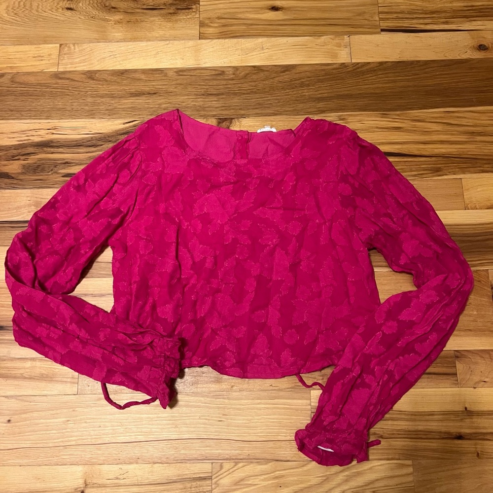 Vici Fuchsia Lace Blouse